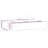 vidaXL Wandmontiertes Schubladenregal Eiche und Wei&szlig; 60 x 23,5 x 10 cm MDF