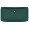 vidaXL Luxus-Waschbecken Rechteckig Matt Dunkelgr&uuml;n 71x38 cm Keramik