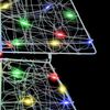 vidaXL Weihnachtsbaum mit 160 LEDs Mehrfarbig 150 cm Acryl