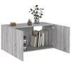 vidaXL Wandschrank Grau Sonoma 80x39x40 cm Holzwerkstoff