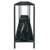 vidaXL Konsolentisch Schwarz 160x35x75,5 cm cm Hartglas