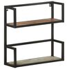 vidaXL Wandregal 60x20x60 cm Altholz Massiv