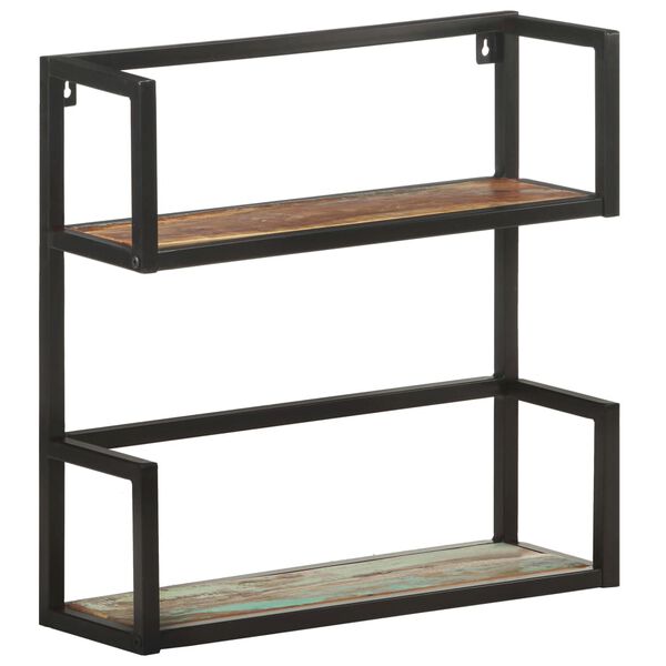 vidaXL Wandregal 60x20x60 cm Altholz Massiv