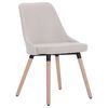 vidaXL Esszimmerst&uuml;hle 2 Stk. Creme Stoff