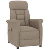 vidaXL Massagesessel mit Kissen Taupe 70.5 x 96.5 x 95 cm Stoff