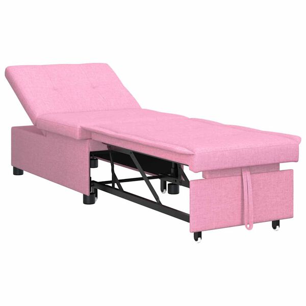 vidaXL Pull-Out Schlafsofa Rosa 194 x 50 x 82 cm Sperrholz