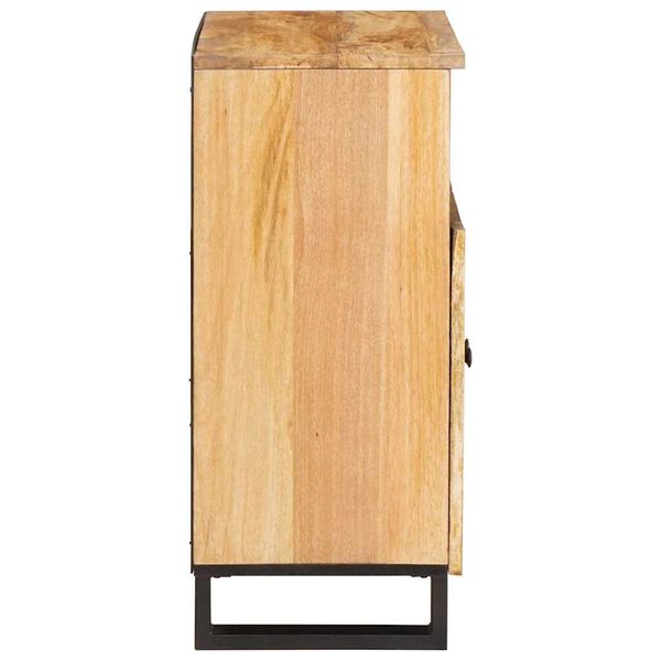 vidaXL Sideboard mit Speicher Braun 60 x 33 x 75 cm Massivholz Mango