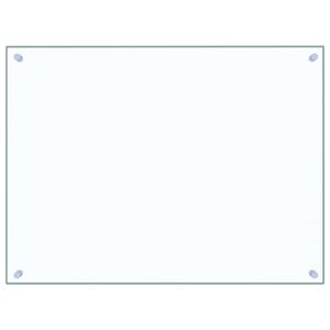 vidaXL K&uuml;chenr&uuml;ckwand Transparent 80x60 cm Hartglas