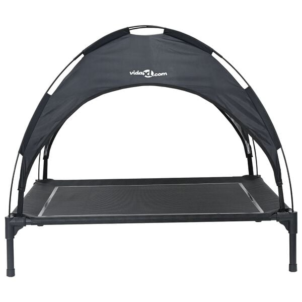 vidaXL Hundebett Schwarz 104 x 86 x 84,5 cm Stahl