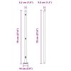 vidaXL Zaunpfosten 13 pcs Silber Stahl
