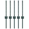 vidaXL Eingebetteter Zaunpfosten 5 Stk. Gr&uuml;n 80 cm
