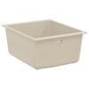 vidaXL Waschbecken Beige 370 x 460 mm 80% Quarz und 20% Harz