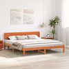 vidaXL Bettrahmen Wachsbraun 180 x 200 cm Massives Kiefernholz