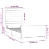 vidaXL Bettgestell ohne Matratze Hellgrau 100x200 cm Samt