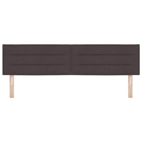 vidaXL Kopfteil mit Kopfteil Dunkelbraun 180 cm Kunstleder