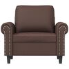 vidaXL Sessel Braun 60 cm Kunstleder