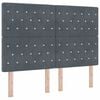 vidaXL Kopfteil Dunkelgrau 160 cm Samt