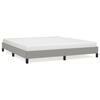vidaXL Bettgestell ohne Matratze Hellgrau 160x200 cm Stoff