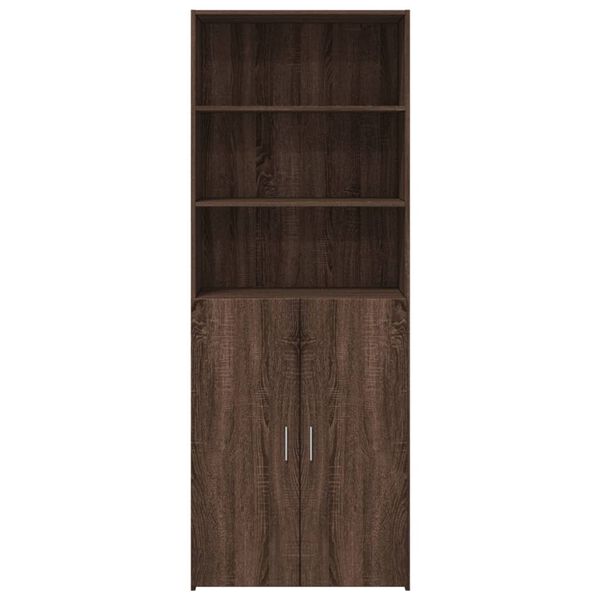 vidaXL Highboard Braun Eichen-Optik 70x42,5x185 cm Holzwerkstoff