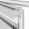 vidaXL Doppelrollo Hellgrau 85x100 cm Stoffbreite 80,9 cm Polyester
