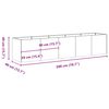 vidaXL Pflanzk&uuml;bel Rostig 200x40x40 cm Wetterfester Stahl