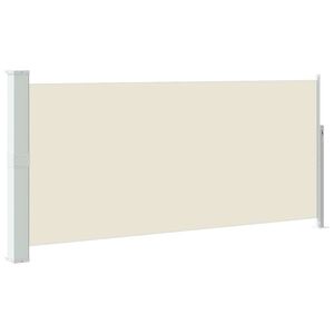 vidaXL Ausziehbare Seitenmarkise 140x300 cm Creme