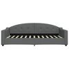 vidaXL Tagesbett mit Matratze Dunkelgrau 100x200 cm Stoff