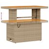 vidaXL Gartensofa-set 10 pcs Beige Poly-Rattan
