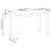 vidaXL Bank Schwarz Eichen-Optik 80 x 35 x 45 cm Holzwerkstoff
