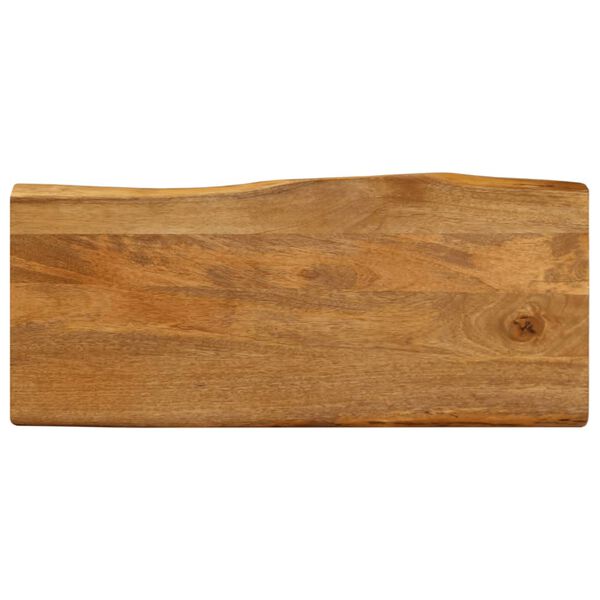 vidaXL Tischplatte mit Baumkante 80x40x2,5 cm Massivholz Mango