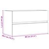 vidaXL Bad-H&auml;ngeschrank Altholz-Optik 80x38,5x45 cm Holzwerkstoff
