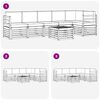 vidaXL Ecksofa Set 7 pcs Natur und Anthrazit Massivholz Akazie