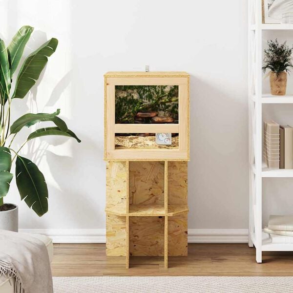 vidaXL Terrarium Braun 40 x 40 x 90 cm OSB
