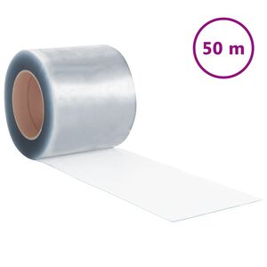 vidaXL T&uuml;rvorhang Transparent 200x1,6 mm 50 m PVC