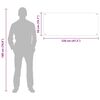 vidaXL K&uuml;chenr&uuml;ckwand 2 pcs Hellgrau 120 x 50 cm Geh&auml;rtetes Glas