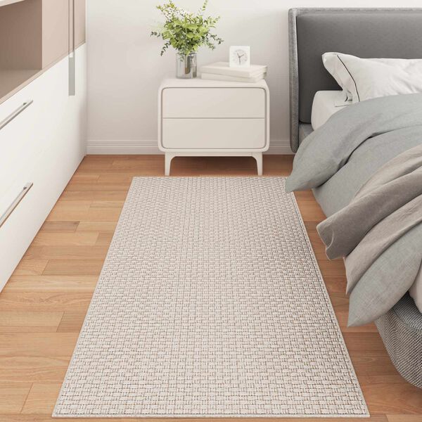 vidaXL Bereichsteppiche Rechtwinklig Creme 150 x 80 cm