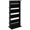 vidaXL Magazinregal mit Regal Schwarz Eichen-Optik 70 x 41 x 156 cm