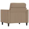 vidaXL Sessel Cappuccino-Braun 60 cm Kunstleder