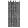 vidaXL Samtvorh&auml;nge mit Vorh&auml;ngen 2 pcs Grau 260 x 140 cm Samt