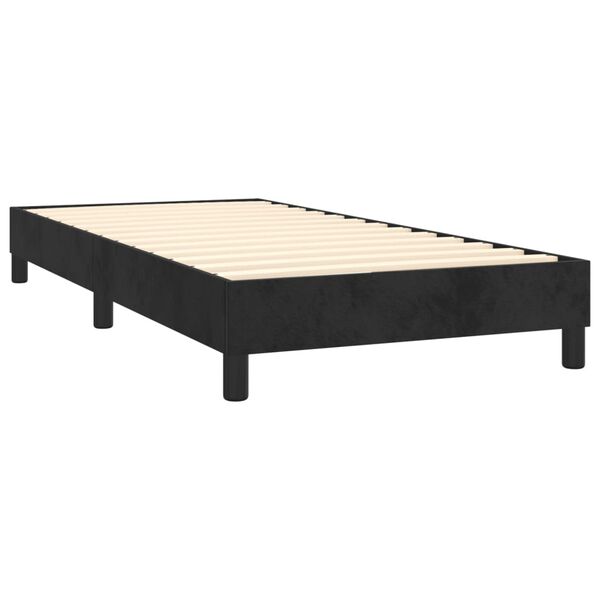 vidaXL Boxspringbettgestell Schwarz 100x200 cm Samt