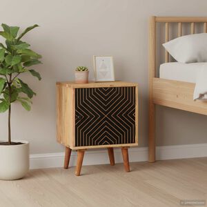 vidaXL Nachttisch 40x30x50 cm Akazie Massivholz