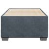 vidaXL Bettgestell ohne Matratze Dunkelgrau 90x200 cm Samt