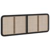 vidaXL Kopfteil mit Kopfteil Schwarz 160 x 55 x 3 cm Rattan