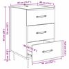 vidaXL Nachttisch mit Schubladen Altholz 40 x 40 x 66 cm Holzwerkstoff