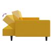 vidaXL Schlafsofa 2-Sitzer Gelb Samt