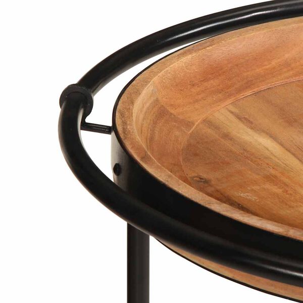 vidaXL Beistelltisch Ø55x60 cm Massivholz Akazie