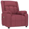 vidaXL Massagesessel Weinrot Stoff