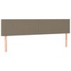 vidaXL Boxspringbett mit Matratze Taupe 120x190 cm Stoff
