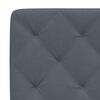 vidaXL Bettgestell ohne Matratze Dunkelgrau 140x200 cm Samt