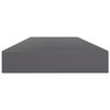vidaXL B&uuml;cherregal-Bretter 4 Stk. Hochglanz-Grau 100x10x1,5 cm
